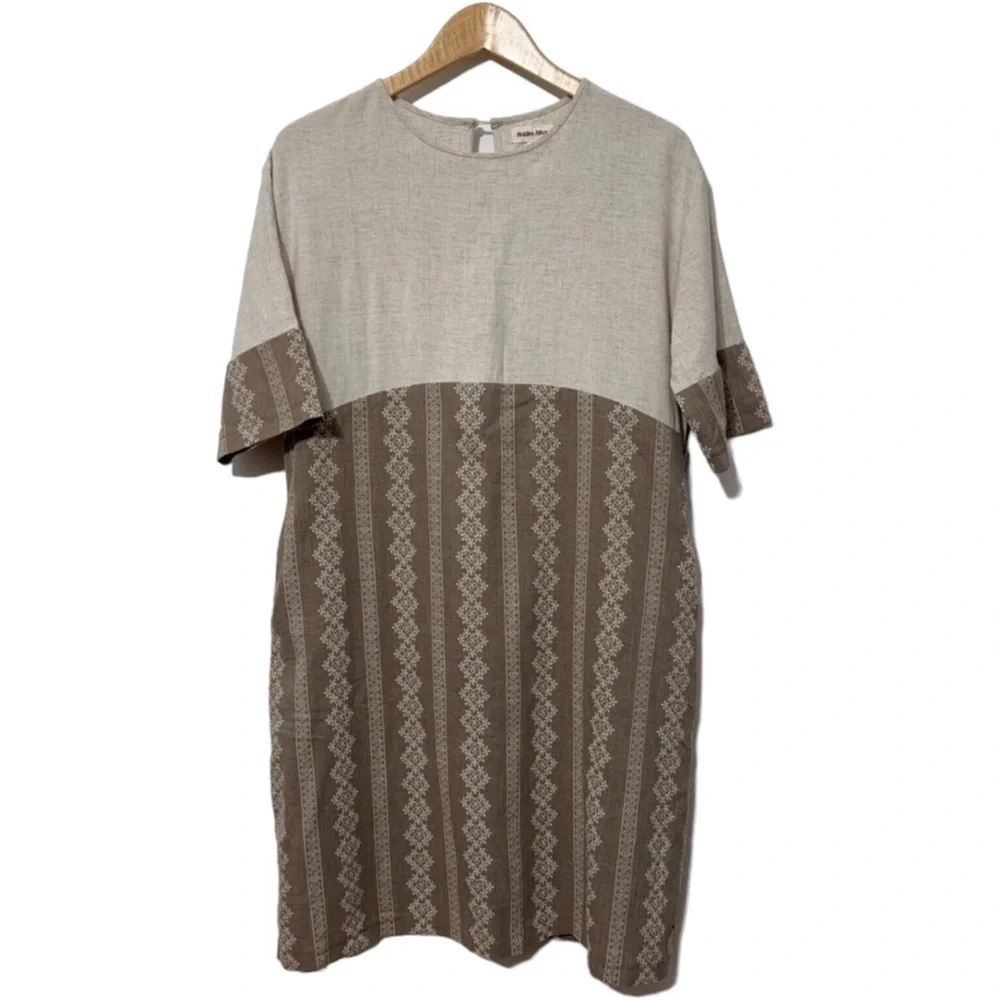 Hidden Alley Linen Dress Womens Size L - Picture 4 of 4